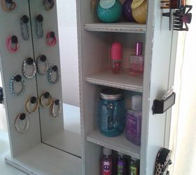 garbage find turned into a vanity for my daughter, painted furniture