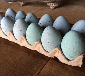 diy speckled robin s eggs, chalk paint, easter decorations, seasonal holiday decor