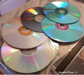 add some bling to your table upcycled cd placemats, crafts, repurposing upcycling