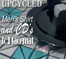 add some bling to your table upcycled cd placemats, crafts, repurposing upcycling
