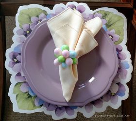 easter eggs flower napkin rings, crafts, easter decorations, how to, seasonal holiday decor