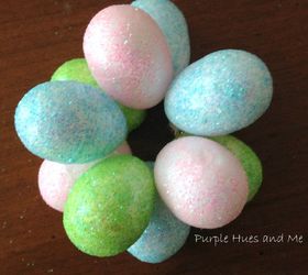 easter eggs flower napkin rings, crafts, easter decorations, how to, seasonal holiday decor