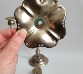 vintage silver candelabra jewelry tree, organizing, repurposing upcycling