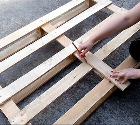 pallet coffee table video, diy, how to, painted furniture, pallet, woodworking projects