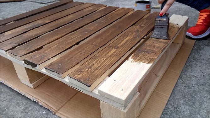 Painted Pallet Coffee Table pallet coffee table - video | hometalk Painted Pallet Coffee Table pallet coffee table - video | hometalk