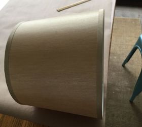lampshade update, crafts, how to, reupholster