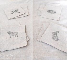 easy dropcloth easter egg ornaments, crafts, easter decorations, seasonal holiday decor
