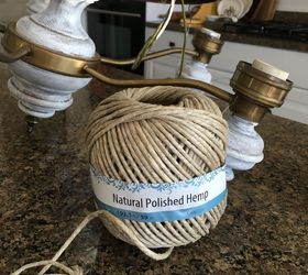 5 thrift shop light to amazing farmhouse chandelier, lighting, repurposing upcycling