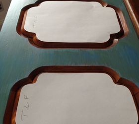 nautical trunk makeover mapping it out, decoupage, painted furniture