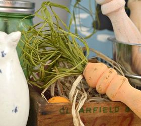 upcycled spindle carrots for easter, crafts, easter decorations, repurposing upcycling, seasonal holiday decor