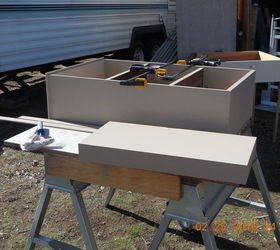 found this big drawer at a home resource it was 22x36x9 deep, diy, painted furniture, repurposing upcycling, woodworking projects, Made the base of re purposed wood