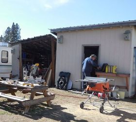 found this big drawer at a home resource it was 22x36x9 deep, diy, painted furniture, repurposing upcycling, woodworking projects, Our outdoor shop in Montana
