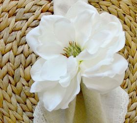 springtime inspired flower napkin rings, crafts, easter decorations, seasonal holiday decor