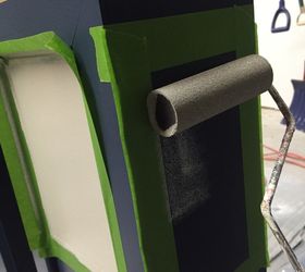 tardis boockcase media storage tutorial, decoupage, how to, painted furniture, storage ideas