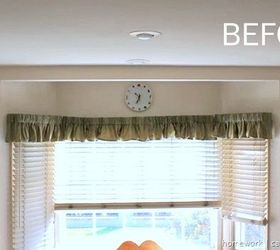 bay window makeover with bamboo shades, dining room ideas, diy, home decor, window treatments, windows