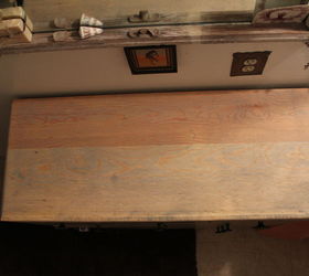 drab dresser rehab, painted furniture, STRIPPED TOP