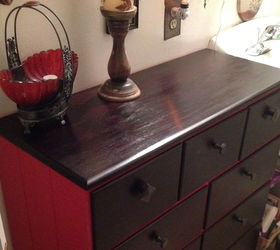 drab dresser rehab, painted furniture