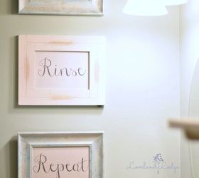 easy bathroom artwork, bathroom ideas, wall decor