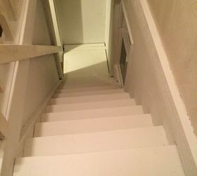 brightening up a dark stairway, diy, home maintenance repairs, painting, stairs