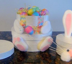 stacked easter bunny boxes, crafts, decoupage, easter decorations, how to, seasonal holiday decor