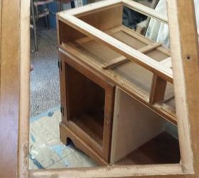 this buffet will be turned into a gorgeous barnwood top kitchen isla, chalk paint, diy, kitchen design, kitchen island, painted furniture, repurposing upcycling, woodworking projects