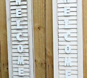 how to make word art with a shutter, chalk paint, crafts, curb appeal, how to, repurposing upcycling