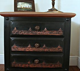 textured wallpaper on furniture for a luxurious look diylikeaboss, chalk paint, decoupage, painted furniture