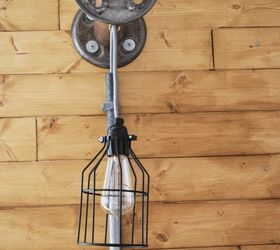 diy industrial bobbin light, diy, how to, lighting, repurposing upcycling