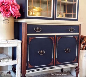 old china cabinet makeover, painted furniture