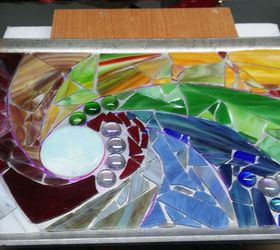 kitchen trivet on a baking sheet, crafts, repurposing upcycling, Ready to grout