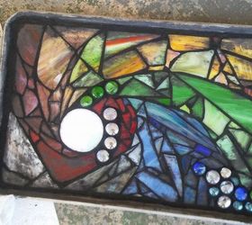 kitchen trivet on a baking sheet, crafts, repurposing upcycling, Emerging from the darkness