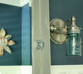 diy ball jar sconce light, bathroom ideas, lighting, mason jars, repurposing upcycling, wall decor