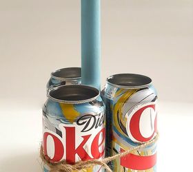 up cycle soda cans into a craft caddy, crafts, repurposing upcycling