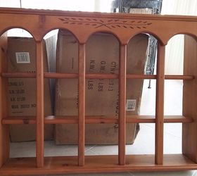 thrift curio shelf makeover, chalk paint, painted furniture, shelving ideas