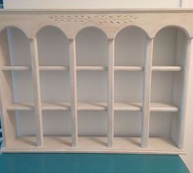 thrift curio shelf makeover, chalk paint, painted furniture, shelving ideas
