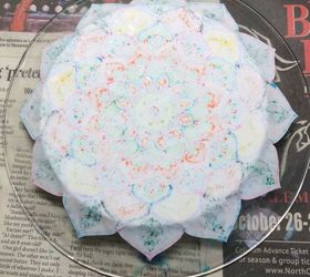 adult coloring book turned beautiful plate, crafts, decoupage