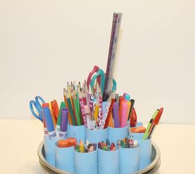 diy rotating supply organizer, craft rooms, crafts, home office, how to, organizing, storage ideas