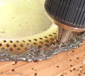 how to make a garden plate flower wind chime, crafts, gardening, how to, repurposing upcycling