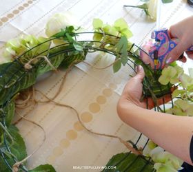 hanging floral chandelier diy, crafts, how to, wreaths