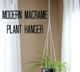 diymyspring decor modern macrame plant hanger, gardening, home decor, wall decor
