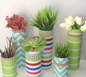 Glass Vase and Paper Wrapping Craft Hometalk
