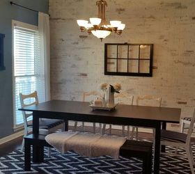 faux brick wall, diy, wall decor