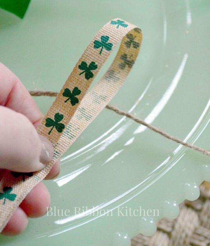 Tree christmas gold ribbon spiral decorations ornaments garland xmas trees decorating feathery artificial Ribbon Garland | Easy DIY St. Patrick's Day Decor | Hometalk