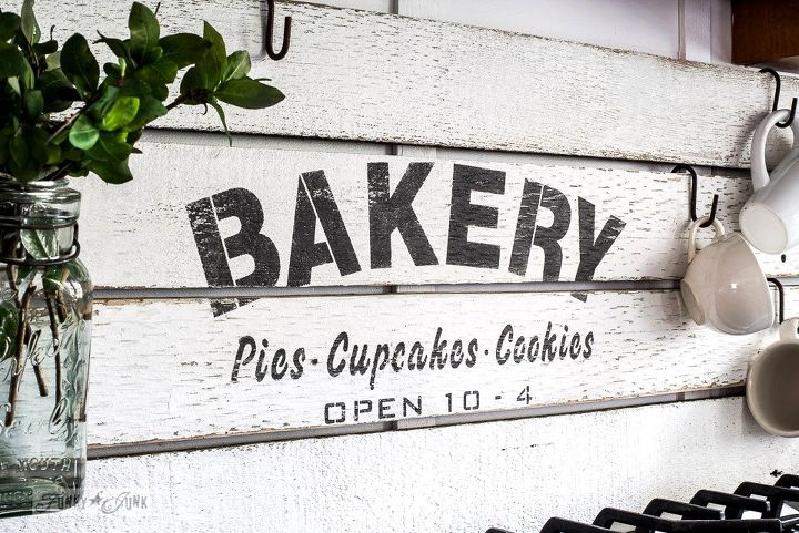 Fake it 'till ya make it with a diy shiplap styled bakery sign ...