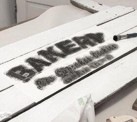 fake it till ya make it with a shiplap styled bakery sign, how to, kitchen backsplash, kitchen design, painting