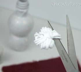 darling snowman from a pom juice bottle, christmas decorations, crafts, seasonal holiday decor