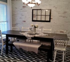 faux brick wall, diy, wall decor