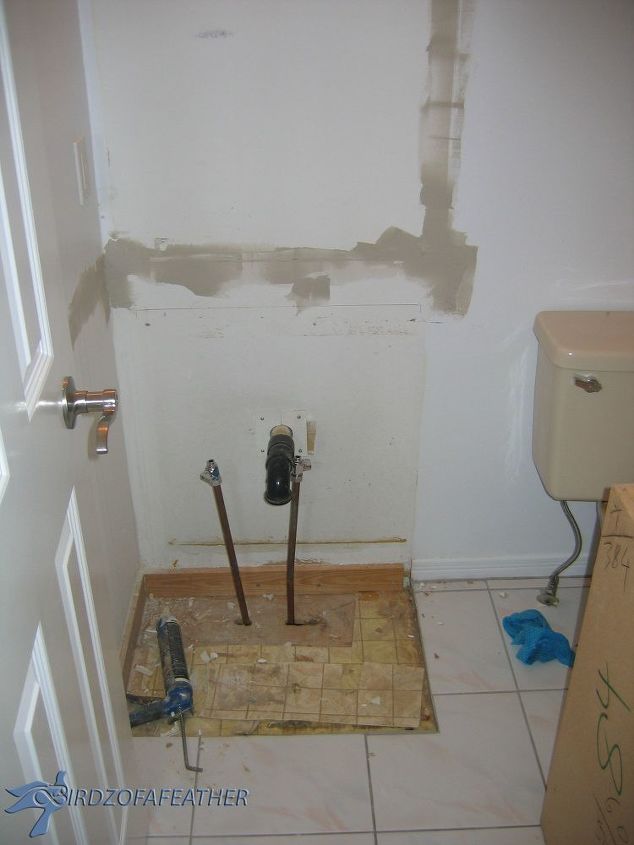 Powder Room Makeover powder room makeover - champagne taste on a beer budget | hometalk Powder Room Makeover powder room makeover - champagne taste on a beer budget | hometalk