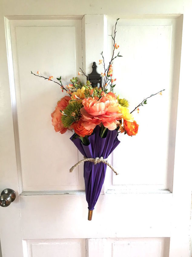umbrella door wreath, crafts, doors, how to, repurposing upcycling, wreaths