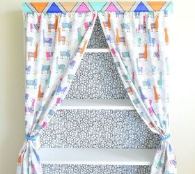 Bookshelf Makeover How to Add Curtains to Bookshelf Hometalk